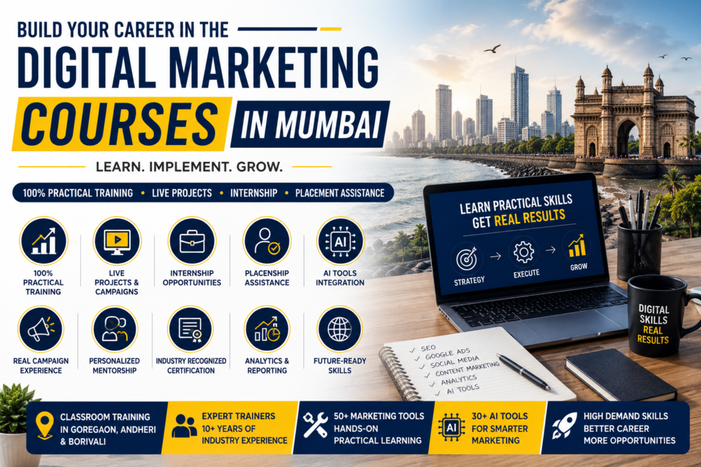 DGmark Institute Digital Marketing Courses in Mumbai – 100% Practical Training